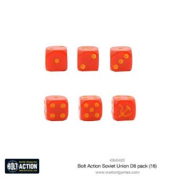 Bolt Action - Soviet Union D6 Dice (16)