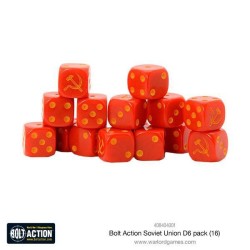 Bolt Action - Soviet Union D6 Dice (16)