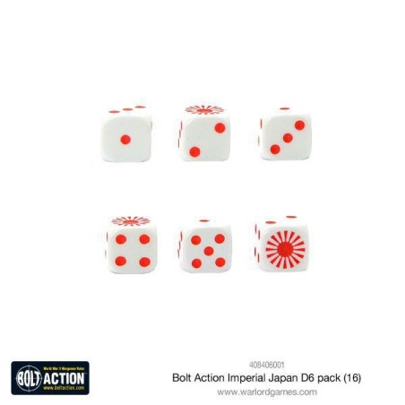 Bolt Action - Imperial Japanese D6 Dice (16)