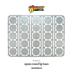 Bolt Action - Bag of 25mm Round Bases