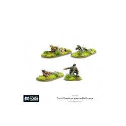 Bolt Action:French Resistance Sniper + Light Mortar Teams