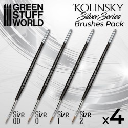 Green Stuff World: Set de pinceaux Kolinsky Silver Series