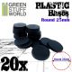 Accessoire: Socles Plastiques Rond 25mm Noir