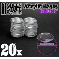 Accessoire: Socles Acrylique Transparent 25mm