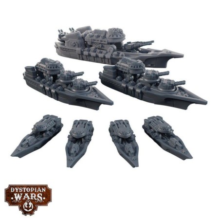 Dystopian Wars: Elector Battlefleet Set