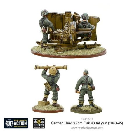 Bolt Action: German Heer 3.7cm Flak-43 AA Gun