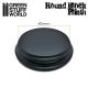 GSW: Socle Rond Ouvragé 8cm Noir
