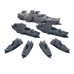 Dystopian Wars: Ning Jing Battlefleet Set
