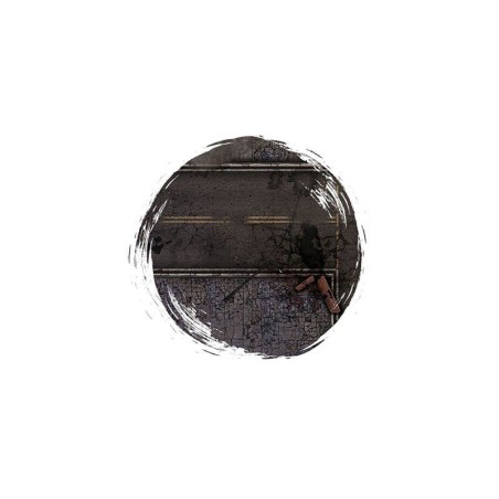 Tapis de Jeu Double: Ruined Street / Grassland (Latex)