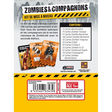 Zombicide: Zombies & Compagnons, Kit de Mise à Niveau
