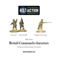 Bolt Action: Commando characters (Lord Lovat, Piper Millin & Brigadier Young)