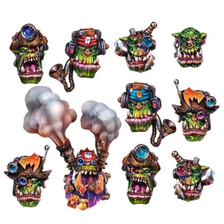WE: Officer Ork Heads