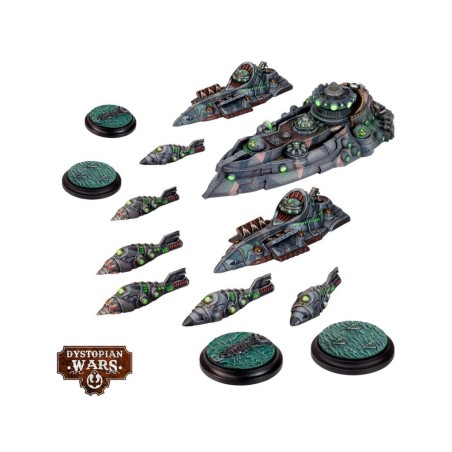 Dystopian Wars: Hypatia Battlefleet Set
