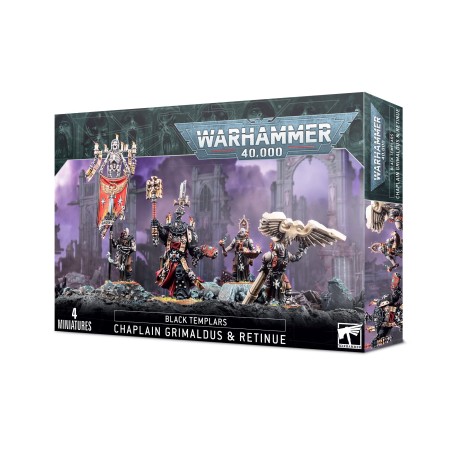 Black Templars: Chapelain Grimaldus et sa Suite