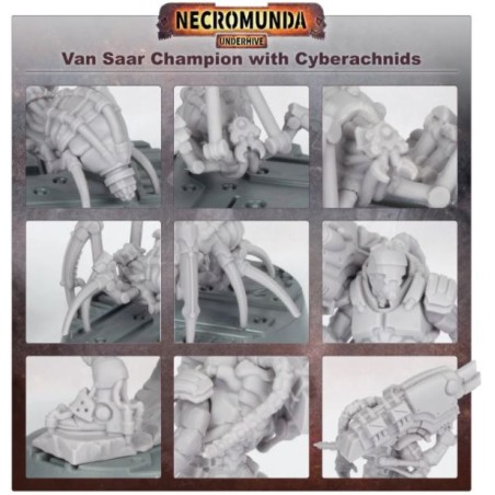 Forge World: Van Saar Champion in Carapace Armour with Cyberachnids