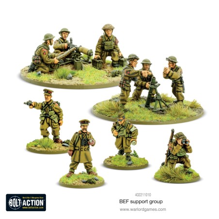 Bolt action: BEF Support Group (HQ, Mortar & MMG)