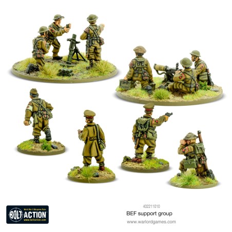 Bolt action: BEF Support Group (HQ, Mortar & MMG)