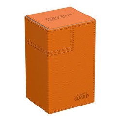 Deck Box: Boite pour Carte Flip'n'Tray 80+ Taille Standard XenoSkin Orange