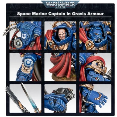 Space Marines: Capitaine en Armure Gravis