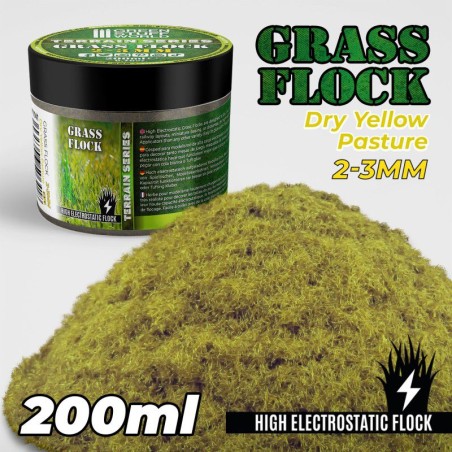 Flocage: Herbe Statique 2-3mm Yellow Pasture Dry