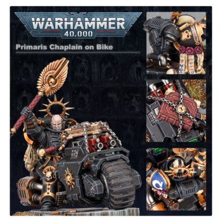 Space Marines: Chapelain Primaris à Moto