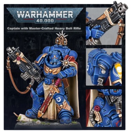 Space Marines: Capitaine avec Fusil Bolter Lourd de Maître