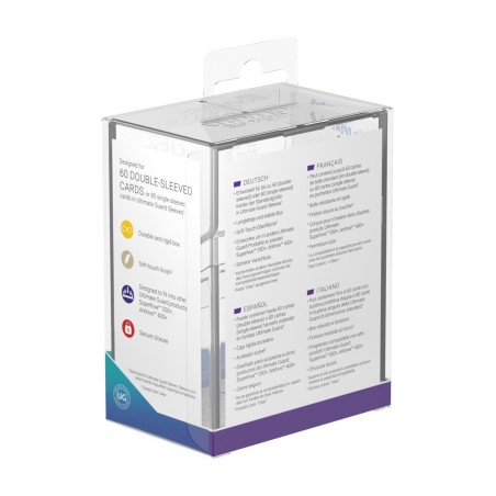 Deck Box:  Boulder Deck 60+ taille Standard Transparente 