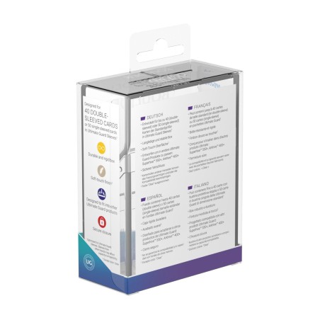 Deck Box: Boulder Deck 40+ Taille Standard Transparente