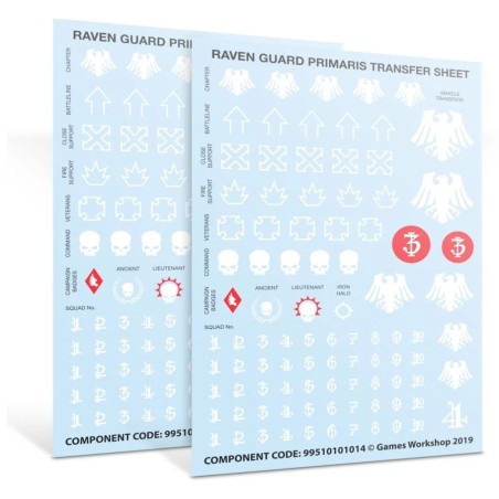 Raven Guard: Améliorations et décalcomanies Primaris