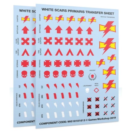 White Scars: Améliorations et décalcomanies Primaris