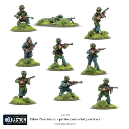 Bolt Action: Italian Paracadutisti Paratrooper Infantry Section 2