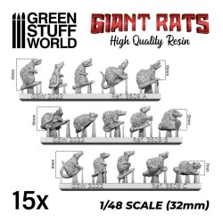 Décor: Rats Géants en Résine