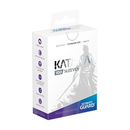 Ultimate Guard: 100 Pochettes Katana Sleeves Taille Standard Bleu