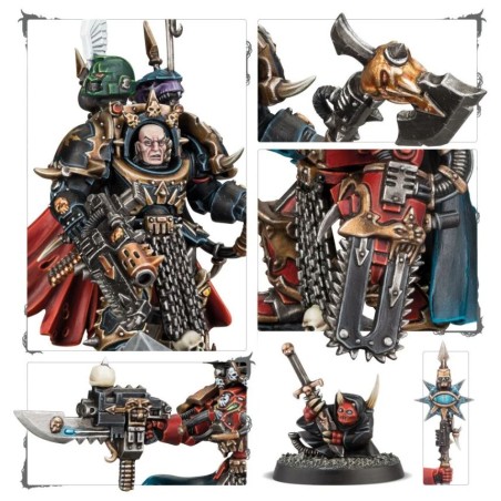 Chaos Space Marines: Chaos Lord / Sorcerer en Armure Terminator