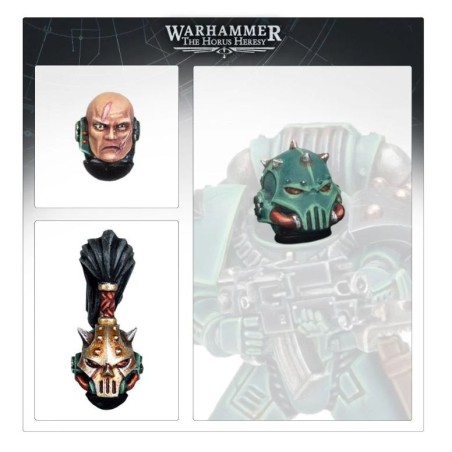 Forge world: sons of horus mkVI heads