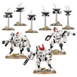 T'au Empire: XV8 Crisis Battlesuit Team