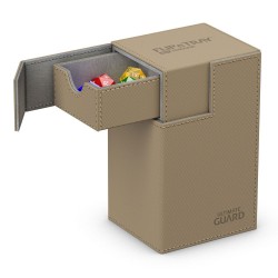 Deck Box: boite pour carte Flip'n'Tray 80+ taille standard XenoSkin sable