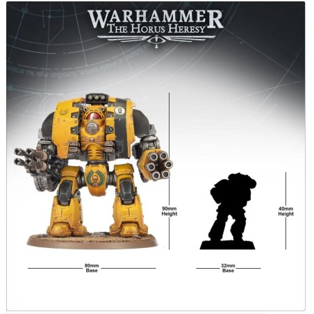 The Horus Heresy: Dreadnought de Siège Leviathan avec Armes de Tir