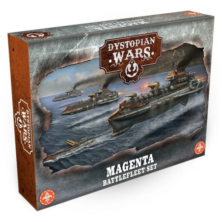 Dystopian Wars: Magenta Battlefleet Set