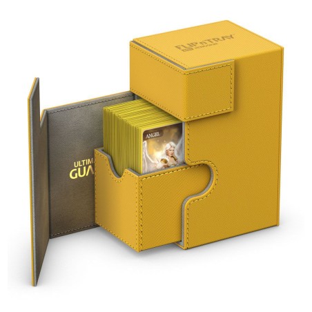 Deck Box: boite pour carte Flip'n'Tray 80+ taille standard XenoSkin ambre