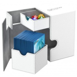 Deck Box: Boite pour Carte Flip'n'Tray 100+ Taille Standard XenoSkin Blanc