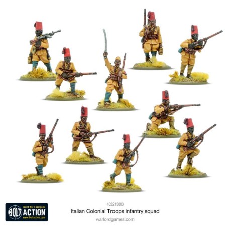Bolt Action: Italian Colonial Troops Infantry Section