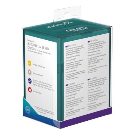 Ultimate guard Boulder Deck Case 100+ Taille Standard Malachite