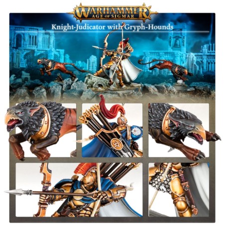 Stormcast Eternals: Chevalier-Judicator avec Gryph-Dogues