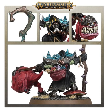 Gloomspite Gitz: Bossquig avec Bruxo-Squig