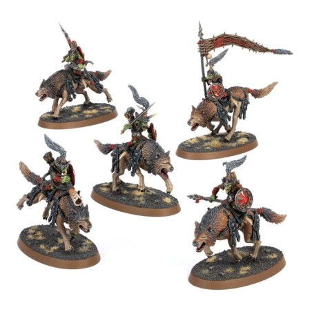 Gloomspite Gitz: Vilebande de Chevaucheurs de Loups