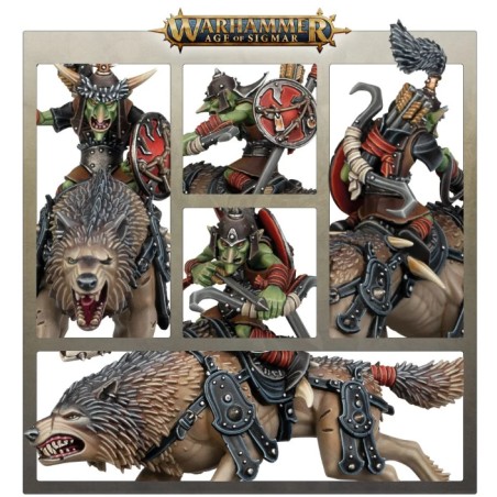 Gloomspite Gitz: Vilebande de Chevaucheurs de Loups