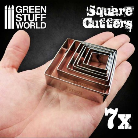 Sculpture: Cutters Carrés pour Bases