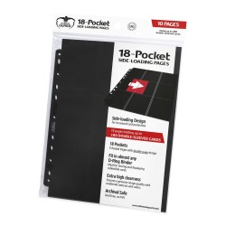 Ultimate Guard 18-Pocket Pages Side Loading Gris (10)