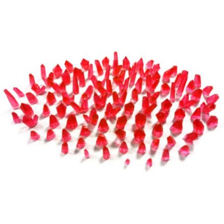Décor: Cristaux en Résine Rouge